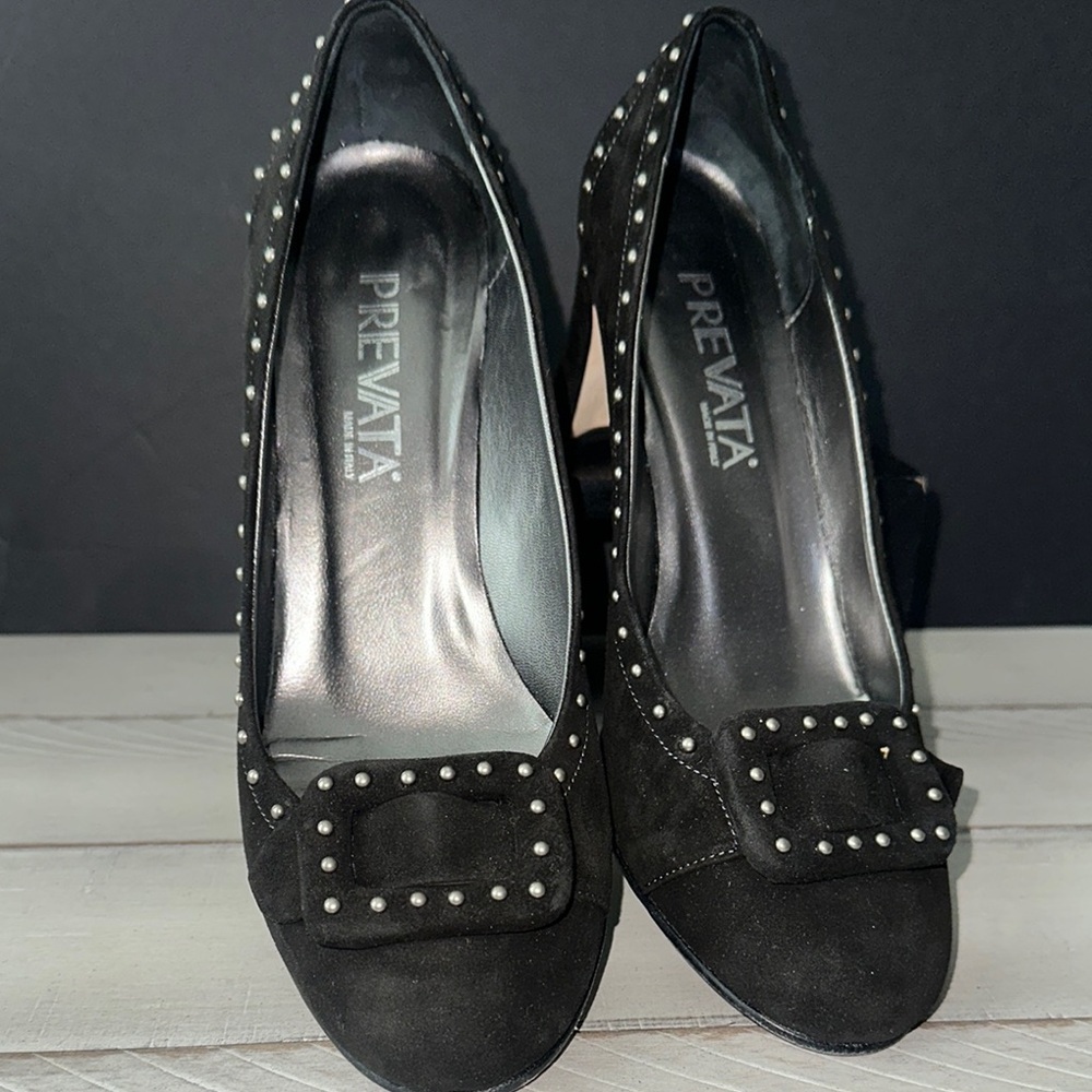 PreVata Black Studded Women's Shoes